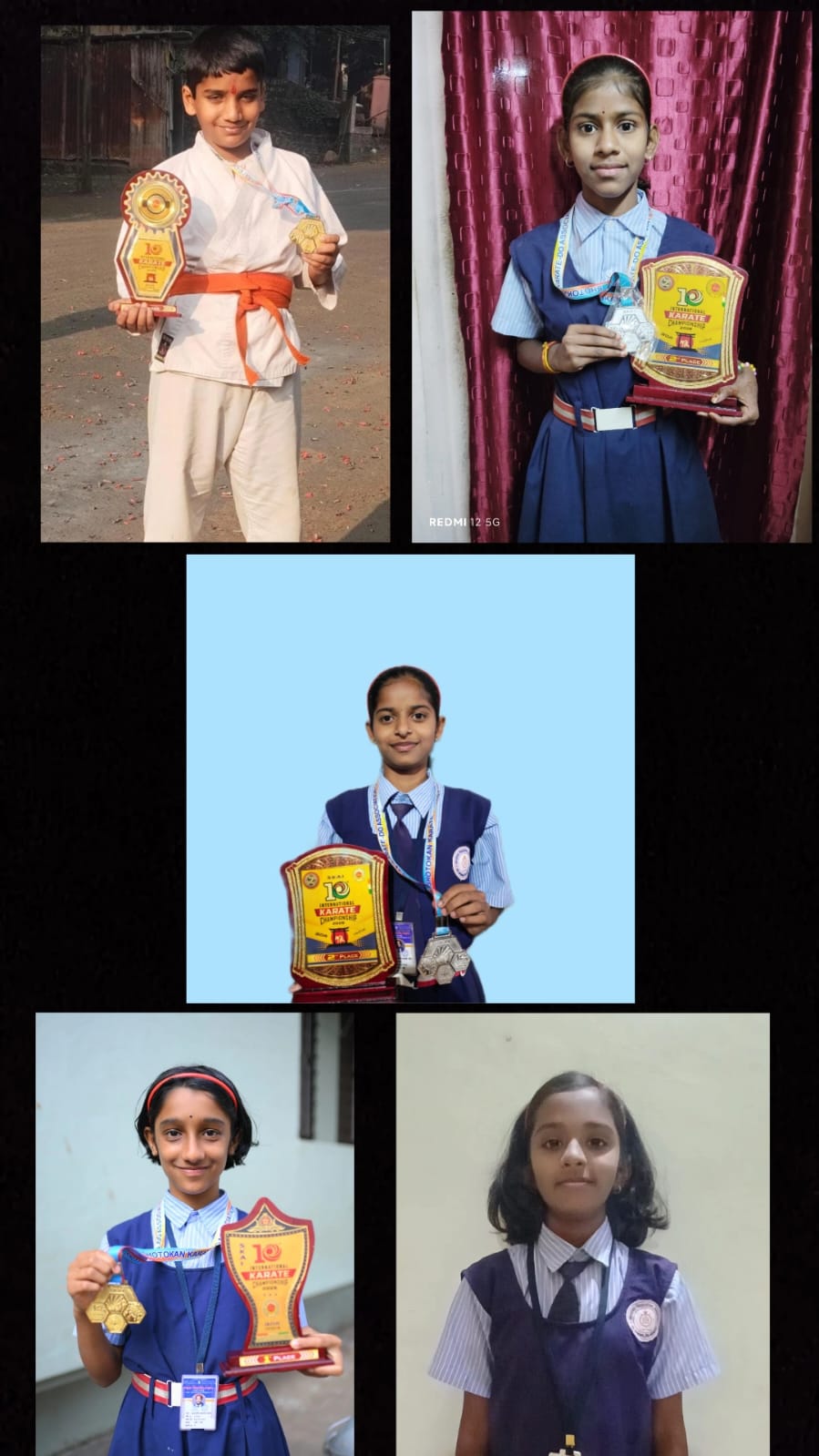 Panhalas flag flies high at the international karate competition held in Goa